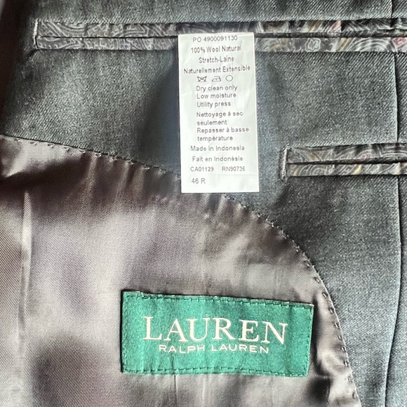 Ralph Lauren Gray Single-Breasted Men’s  Suit - Picture 5 of 16